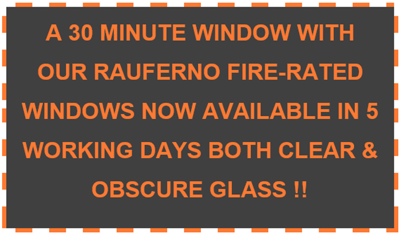 Need PVC-U fire rated windows in a hurry?