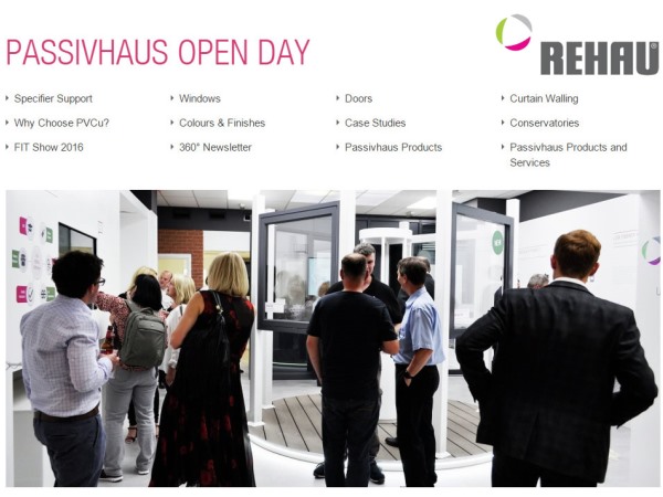 March 2016 - REHAU Announces Partnership With Passivhaus Trust March 2016 - REHAU Announces Partnership With Passivhaus Trust
