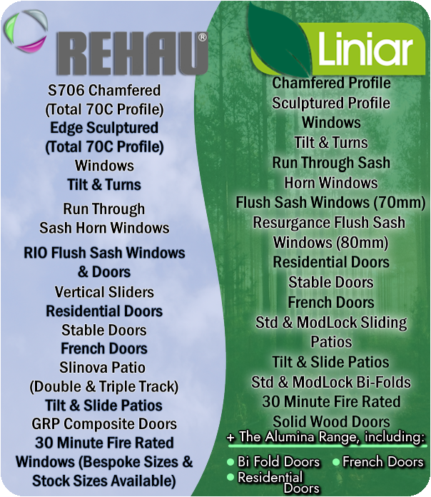 Our Full Range Of Products here at Euroglaze